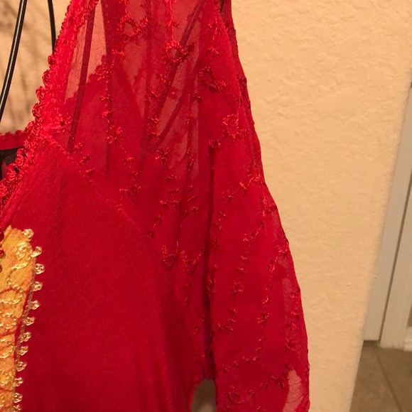 Boho top, shirt, blouse , embroidered top - Picture 3 of 7